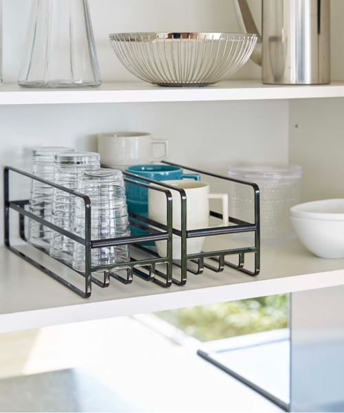 TIMELESS COMFORT（タイムレスコンフォート）の「tower　(タワー)　スリム　マグボトル＆コップラック（キッチン収納・レディース・ホワイト/ブラック・ONE SIZE）」の12枚目の写真