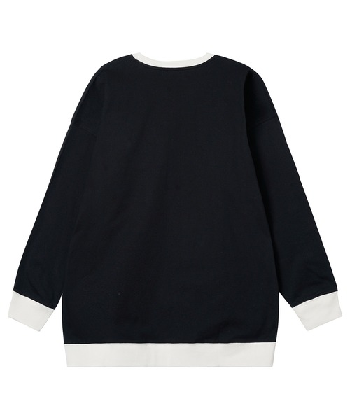 MILKFED.（ミルクフェド）の「BI COLOR L/S TEE（Tシャツ/カットソー・レディース・ライトブルー/ブラック/ベージュ/オフホワイト・ONE SIZE）」の6枚目の写真