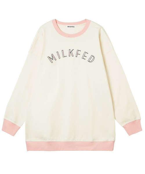 MILKFED.（ミルクフェド）の「BI COLOR L/S TEE（Tシャツ/カットソー・レディース・ライトブルー/ブラック/ベージュ/オフホワイト・ONE SIZE）」の10枚目の写真