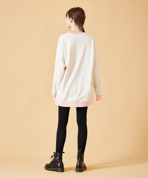 MILKFED.（ミルクフェド）の「BI COLOR L/S TEE（Tシャツ/カットソー・レディース・ライトブルー/ブラック/ベージュ/オフホワイト・ONE SIZE）」の12枚目の写真