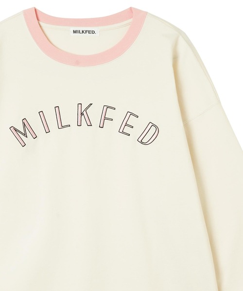 MILKFED.（ミルクフェド）の「BI COLOR L/S TEE（Tシャツ/カットソー・レディース・ライトブルー/ブラック/ベージュ/オフホワイト・ONE SIZE）」の14枚目の写真
