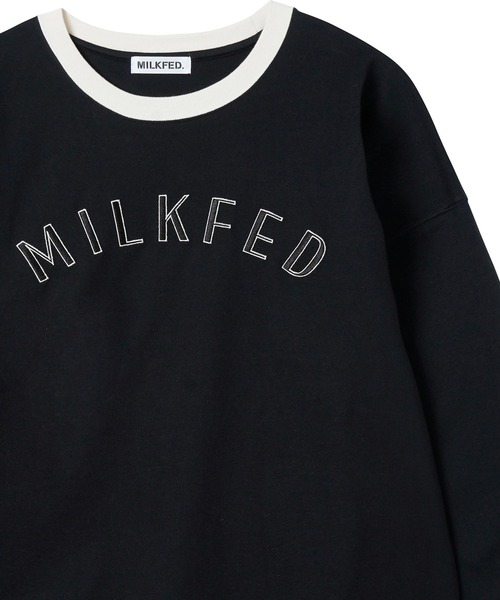 MILKFED.（ミルクフェド）の「BI COLOR L/S TEE（Tシャツ/カットソー・レディース・ライトブルー/ブラック/ベージュ/オフホワイト・ONE SIZE）」の15枚目の写真
