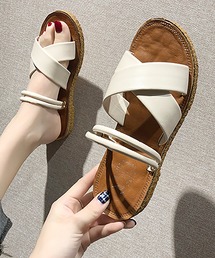 Doula Doula | フラットクロスサンダル(サンダル)