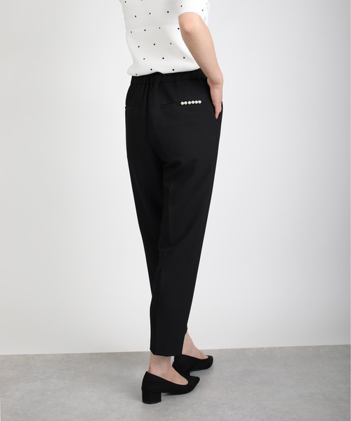 PICCIN PERLA（ピッチンペルラ）の「【セットアップ可能】後ろポケットパールパンツ（その他パンツ・レディース・ブラック/ネイビー/アイボリー・S/M）」の3枚目の写真
