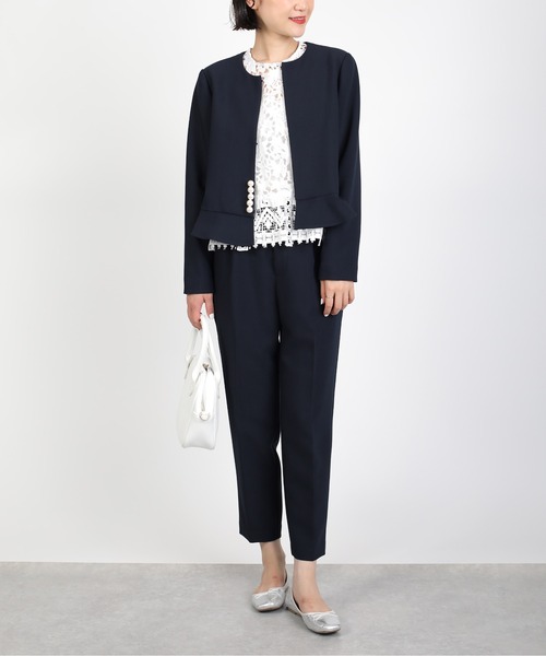 PICCIN PERLA（ピッチンペルラ）の「【セットアップ可能】後ろポケットパールパンツ（その他パンツ・レディース・ブラック/ネイビー/アイボリー・S/M）」の8枚目の写真