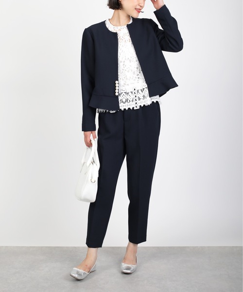 PICCIN PERLA（ピッチンペルラ）の「【セットアップ可能】後ろポケットパールパンツ（その他パンツ・レディース・ブラック/ネイビー/アイボリー・S/M）」の11枚目の写真