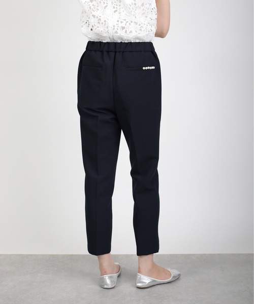 PICCIN PERLA（ピッチンペルラ）の「【セットアップ可能】後ろポケットパールパンツ（その他パンツ・レディース・ブラック/ネイビー/アイボリー・S/M）」の6枚目の写真