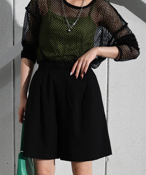sango（sango）の「リネンタッチスラブキュロットパンツ（その他パンツ・レディース・ベージュ/ブラック/キナリ・FREE）」の16枚目の写真