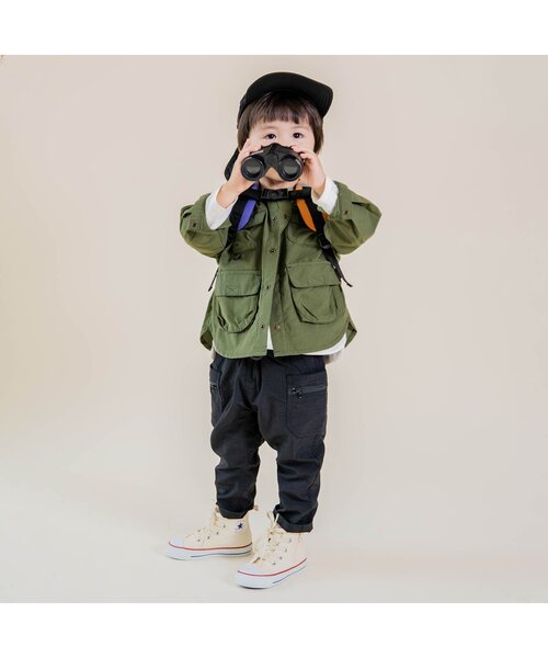 F.O.KIDS(エフオーキッズ)の「サイドポケットアウトドアパンツ_撥水加工(その他パンツ・キッズ・ベージュ/キャメル/ブラック/カーキ・100/110/80/90/130/140/120/95)」の5枚目の写真