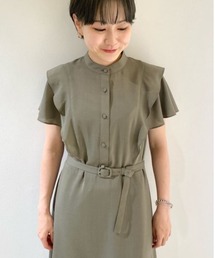 アルアバイル　サイドフリルショートスリーブワンピース allureville（アルアバイル）の「サイドフリルショートスリーブ