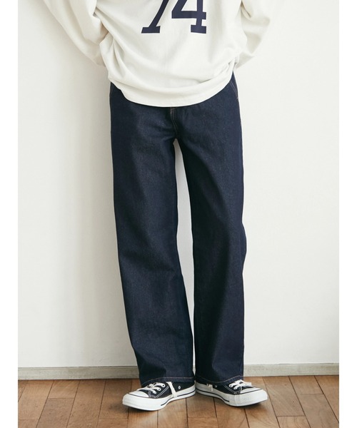 CRAFT STANDARD BOUTIQUE（クラフトスタンダードブティック）の「セミワイドパンツ　＊◆（デニムパンツ・レディース・ダークインディゴブルー/ライトインディゴブルー・S/M/L）」の10枚目の写真