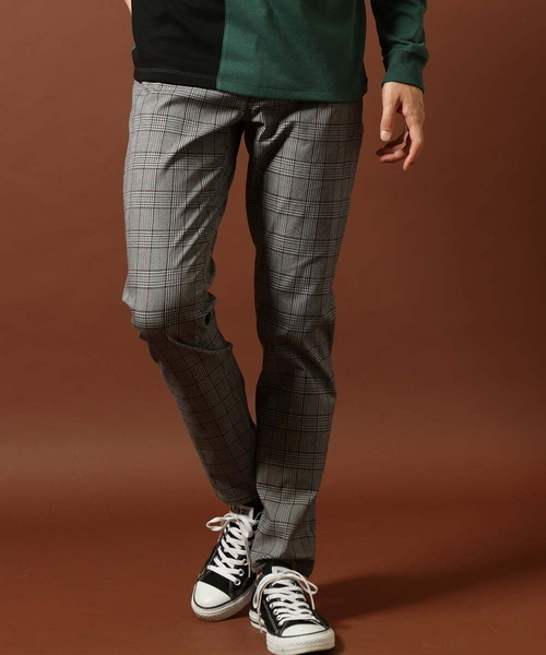 MK MICHEL KLEIN HOMME (エムケーミッシェルクランオム)の「チェックパンツ(チノパンツ・メンズ・グレー/レッド系その他・44/46/48/50)」の3枚目の写真
