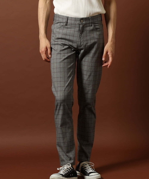 MK MICHEL KLEIN HOMME (エムケーミッシェルクランオム)の「チェックパンツ(チノパンツ・メンズ・グレー/レッド系その他・44/46/48/50)」の4枚目の写真