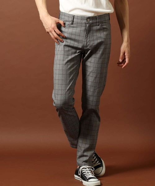 MK MICHEL KLEIN HOMME (エムケーミッシェルクランオム)の「チェックパンツ(チノパンツ・メンズ・グレー/レッド系その他・44/46/48/50)」の5枚目の写真