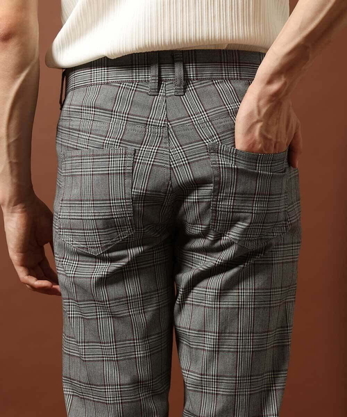 MK MICHEL KLEIN HOMME (エムケーミッシェルクランオム)の「チェックパンツ(チノパンツ・メンズ・グレー/レッド系その他・44/46/48/50)」の9枚目の写真