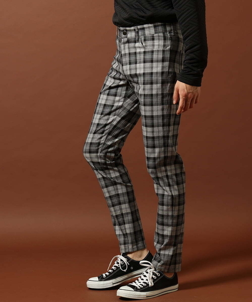 MK MICHEL KLEIN HOMME (エムケーミッシェルクランオム)の「チェックパンツ(チノパンツ・メンズ・グレー/レッド系その他・44/46/48/50)」の12枚目の写真