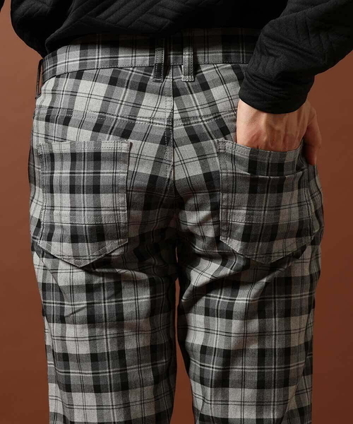 MK MICHEL KLEIN HOMME (エムケーミッシェルクランオム)の「チェックパンツ(チノパンツ・メンズ・グレー/レッド系その他・44/46/48/50)」の16枚目の写真