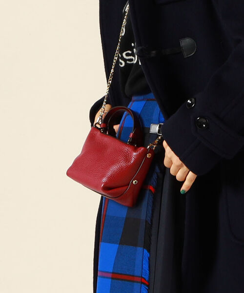 LORISTELLA(ロリステッラ)の「【LORISTELLA/ロリステッラ】チェーンショルダーミニトートバッグ(トートバッグ・レディース・ブラック/キャメル/ライトパープル/オフホワイト/グリーン・FREE)」の4枚目の写真