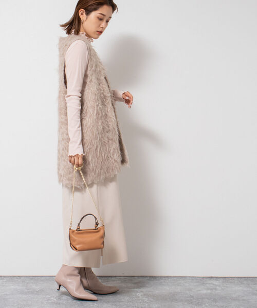 LORISTELLA(ロリステッラ)の「【LORISTELLA/ロリステッラ】チェーンショルダーミニトートバッグ(トートバッグ・レディース・ブラック/キャメル/ライトパープル/オフホワイト/グリーン・FREE)」の11枚目の写真