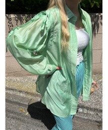 2WAY肩開きシアービッグシャツ