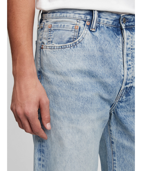 GAP（ギャップ）の「ウォッシュウェル '90S ルーズデニム（デニムパンツ・メンズ・ライトインディゴブルー・29W 30L/30W 30L/31W 30L/32W 30L/33W 32L/28W 30L/34W 32L/32W 32L/36W 32L/31W 32L）」の3枚目の写真