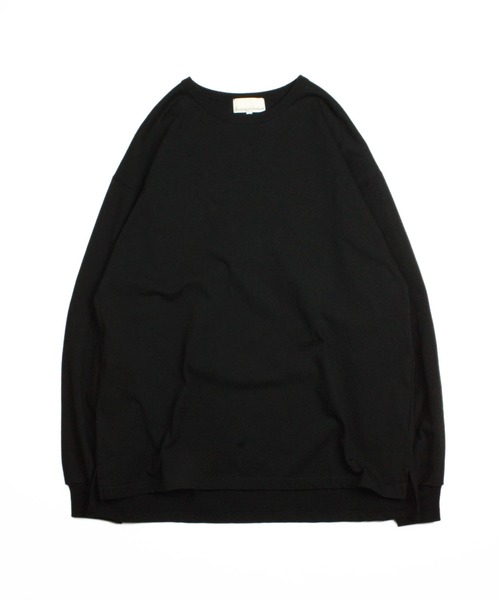 Universal Style Wear（ユニバーサルスタイルウェア）の「Universal Style Wear 尾州 ビシュウ ロンTee (MADE IN JAPAN)（Tシャツ/カットソー・メンズ・ブラック/オフホワイト/杢グレー・MEDIUM/LARGE/X-LARGE）」の19枚目の写真