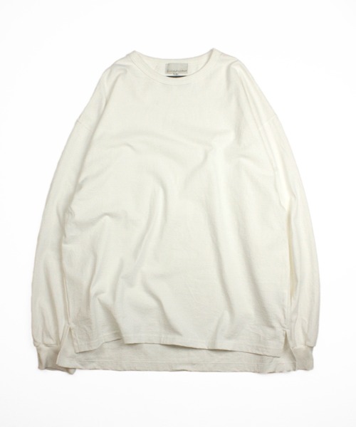 Universal Style Wear（ユニバーサルスタイルウェア）の「Universal Style Wear 尾州 ビシュウ ロンTee (MADE IN JAPAN)（Tシャツ/カットソー・メンズ・ブラック/オフホワイト/杢グレー・MEDIUM/LARGE/X-LARGE）」の20枚目の写真