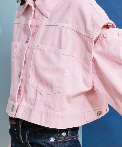 スカラップショートジャケット ピンク HELLO.SANFRANCISCO（ハローサンフランシスコ）の「【HELLO