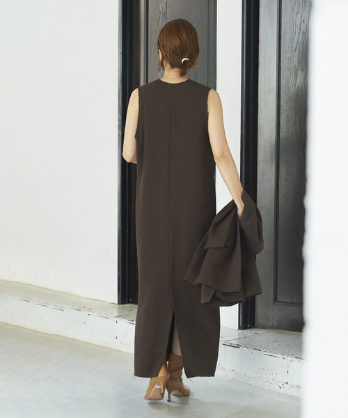 plage（プラージュ）の「【R'IAM】BROWN ワンピース（ワンピース