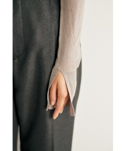 M_（エムアンダーバー）の「【M_】TURTLE ニット（ニット/セーター・レディース・オフホワイト/ブラック/グレー・FREE）」の11枚目の写真