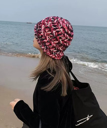 c.u.l | ミックスカラー ニットバケットハット cula449(ハット)