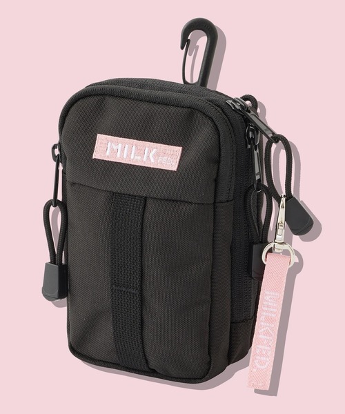 MILKFED.(ミルクフェド)の「ACTIVE MOLLE UTILITY POUCH(ショルダーバッグ・レディース・ライトパープル/ライトグリーン/ブラック/ライトピンク・ONE SIZE)」の4枚目の写真