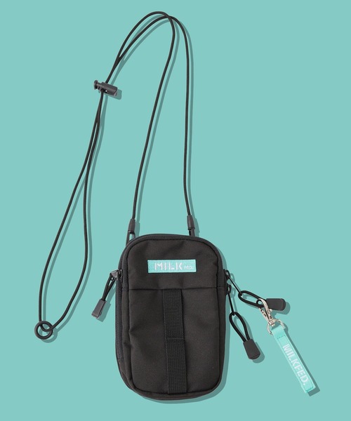 MILKFED.(ミルクフェド)の「ACTIVE MOLLE UTILITY POUCH(ショルダーバッグ・レディース・ライトパープル/ライトグリーン/ブラック/ライトピンク・ONE SIZE)」の3枚目の写真