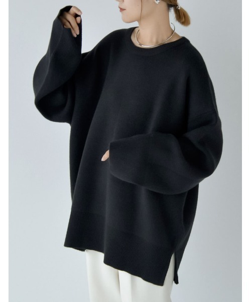 [神山まりあさん着用]ミラノリブスウェットニットプルオーバー