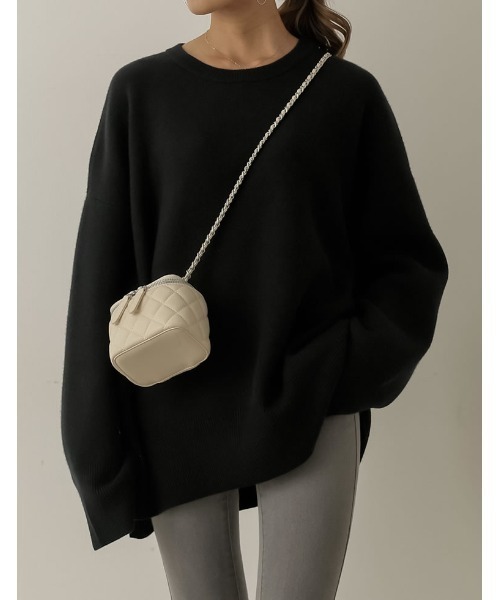 [神山まりあさん着用]ミラノリブスウェットニットプルオーバー