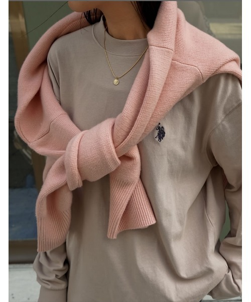 Re:EDIT（リエディ）の「ミラノリブスウェットニットプルオーバー（ニット/セーター・レディース・アイボリー/ブラック/グレイッシュベージュ/パープル/グリーン/ブルー/イエロー/グレー/アイボリー系/ピンク・MEDIUM/LARGE）」の19枚目の写真