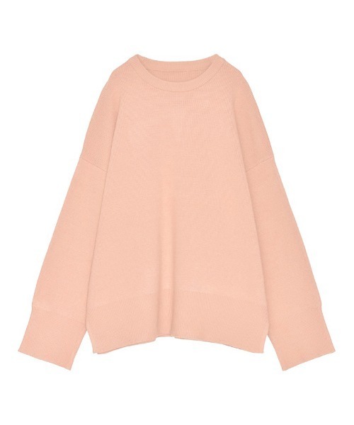 Re:EDIT（リエディ）の「ミラノリブスウェットニットプルオーバー（ニット/セーター・レディース・アイボリー/ブラック/グレイッシュベージュ/パープル/グリーン/ブルー/イエロー/グレー/アイボリー系/ピンク・MEDIUM/LARGE）」の20枚目の写真