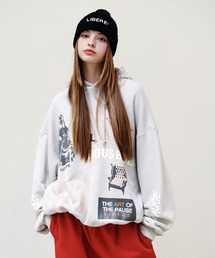 LIBERE（リベーレ）の「LIBERE リベーレ / COLLAGE HOODIE コラージュプリントビッグシルエットパーカー / 225275-225276-225277-225278（パーカー）」