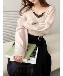 RESEXXY | レースキャミセットニットトップス(ニット/セーター)