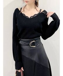 RESEXXY | レースキャミセットニットトップス(ニット/セーター)