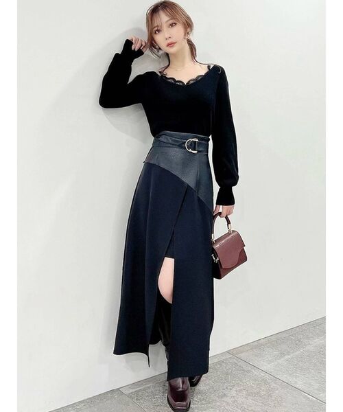 RESEXXY(リゼクシー)の「レースキャミセットニットトップス(ニット/セーター・レディース・ホワイト/ブラック/ベージュ/ブラウン・FREE)」の22枚目の写真