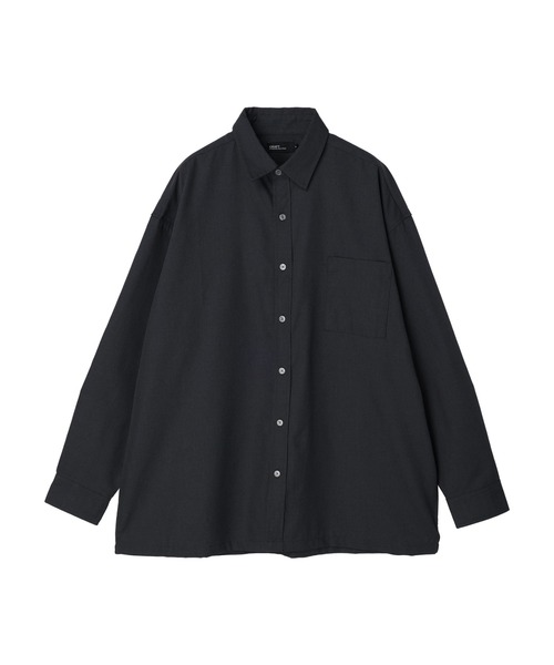 CRAFT STANDARD BOUTIQUE(クラフトスタンダードブティック)の「T/Rレギュラーカラーシャツ *(シャツ/ブラウス・メンズ・アイボリー/ブルーグレー/ダークグリーン/チャコールグレー・M/L/LL)」の3枚目の写真