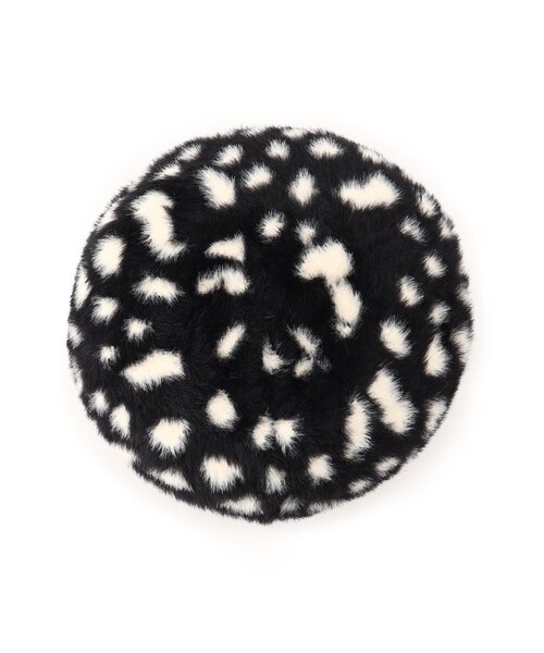 SHOO・LA・RUE（シューラルー）の「◆【おしゃれキッズの必須アイテム】シャギーベレー帽（ハンチング/ベレー帽・キッズ・ベージュ系その他3/ベビーピンク/ブラック系・99）」の7枚目の写真