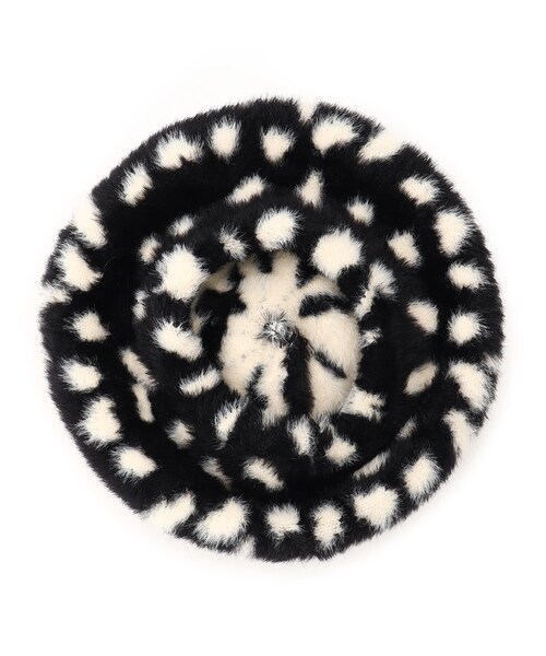 SHOO・LA・RUE（シューラルー）の「◆【おしゃれキッズの必須アイテム】シャギーベレー帽（ハンチング/ベレー帽・キッズ・ベージュ系その他3/ベビーピンク/ブラック系・99）」の8枚目の写真