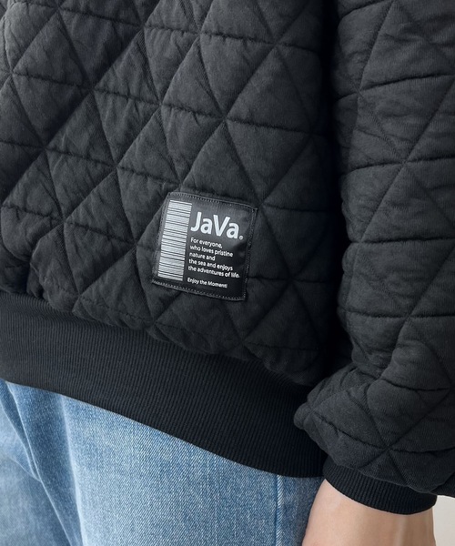 Java(ジャバ)の「《JaVaジャバ コラボ》ふっくら柔らかレトロ感。三角キルティングオーバートップス(スウェット・レディース・ブラック/ブラウン/ベージュ/モカ・LARGE/MEDIUM/SMALL/X-LARGE)」の21枚目の写真