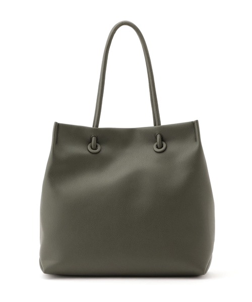 A/C DESIGN BY ALPHA CUBIC（エーシーデザインバイアルファキュービック）の「【EC別注】スクエアトートバッグ（トートバッグ・レディース・カーキ/ブラック/ピンク/ライトグレー・フリー）」の19枚目の写真