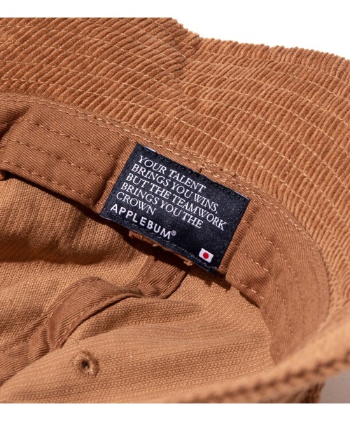 APPLEBUM（アップルバム）の「Arch Logo Corduroy Hat（ハット・メンズ・モカ/ライトグレー/ブラック・FREE）」の7枚目の写真