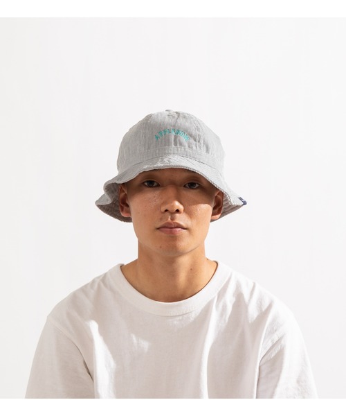 APPLEBUM（アップルバム）の「Arch Logo Corduroy Hat（ハット・メンズ・モカ/ライトグレー/ブラック・FREE）」の8枚目の写真