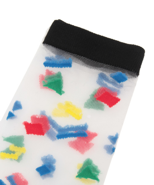 WEGO（ウィゴー）の「WEGO/マルサンカクシースルーソックス（ソックス/靴下・レディース・その他1/その他2/その他3/その他4・FREE）」の5枚目の写真