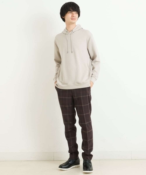 a.v.v（アーヴェヴェ）の「【S-XXL】チェック柄裏起毛スマートスラックス（スラックス・メンズ・ブラウン/ライトブラウン/チャコールグレー/ブラック・44/46/48/50/52）」の9枚目の写真